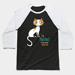 Purrrfect Baseball T-Shirt